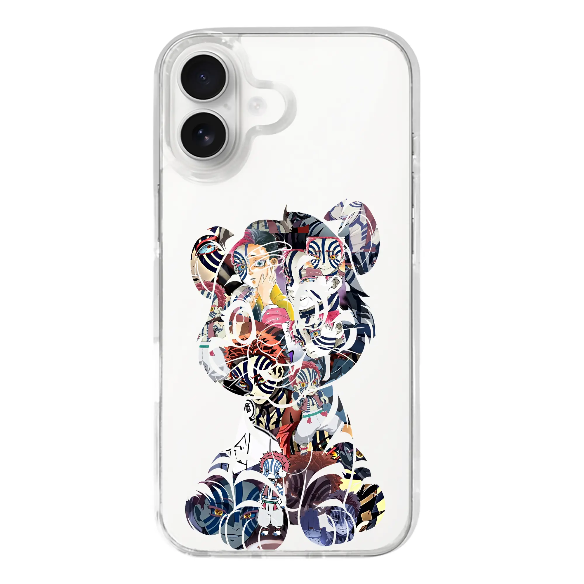 鬼滅の刃 グッズ,猗窩座 - iPhone 17シリーズ 透明スマホケース – 薄型・耐衝撃・精密フィット保護カバー